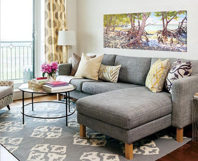 Mangrove Artwork in Living Room